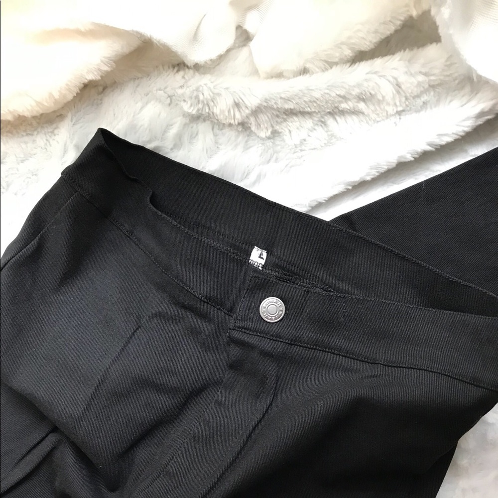 High Waist Lace Up Jean Leggings - Picture 3 of 7
